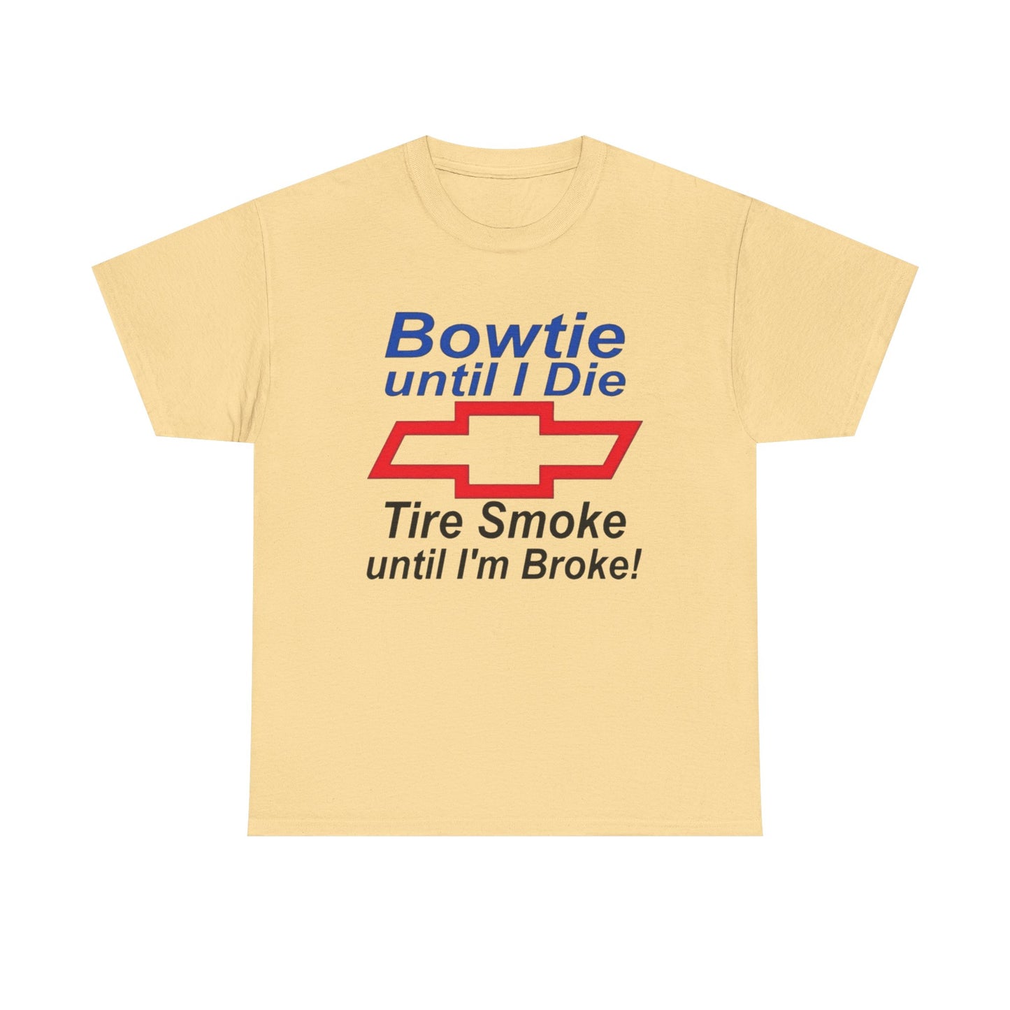 Chevrolet Bowtie Till I Die Retro Graphic T Shirt NEW ADULT Tee