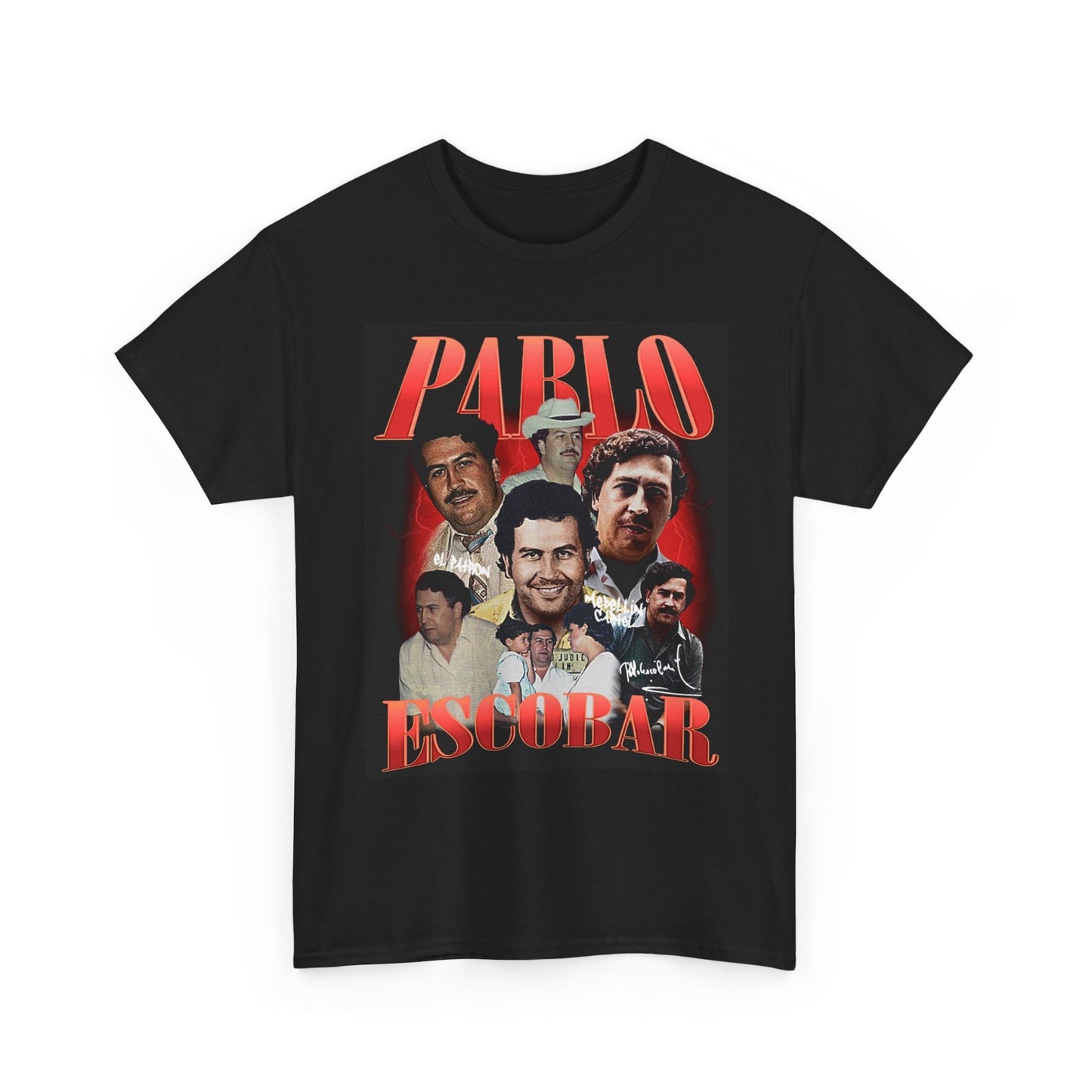 Pablo Escobar Graphic T Shirt Vintage Retro Unisex Heavy Cotton Tee
