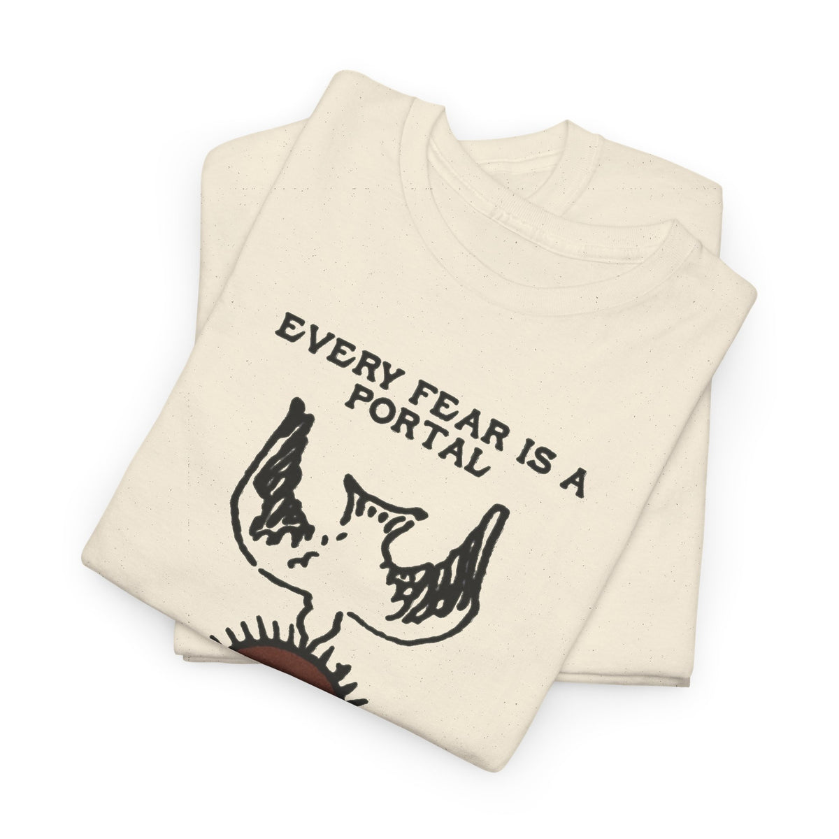 Every Fear Is a Portal Raven Sun Graphic T-Shirt Men's Tee