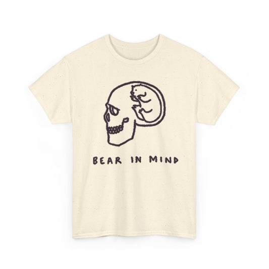 Bear in Mind Skull Graphic T-Shirt Funny Men's Tee