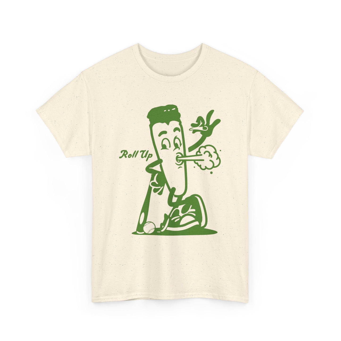 Roll Up Retro Weed 420 Graphic T Shirt S-5XL NEW Unisex Heavy Cotton Tee