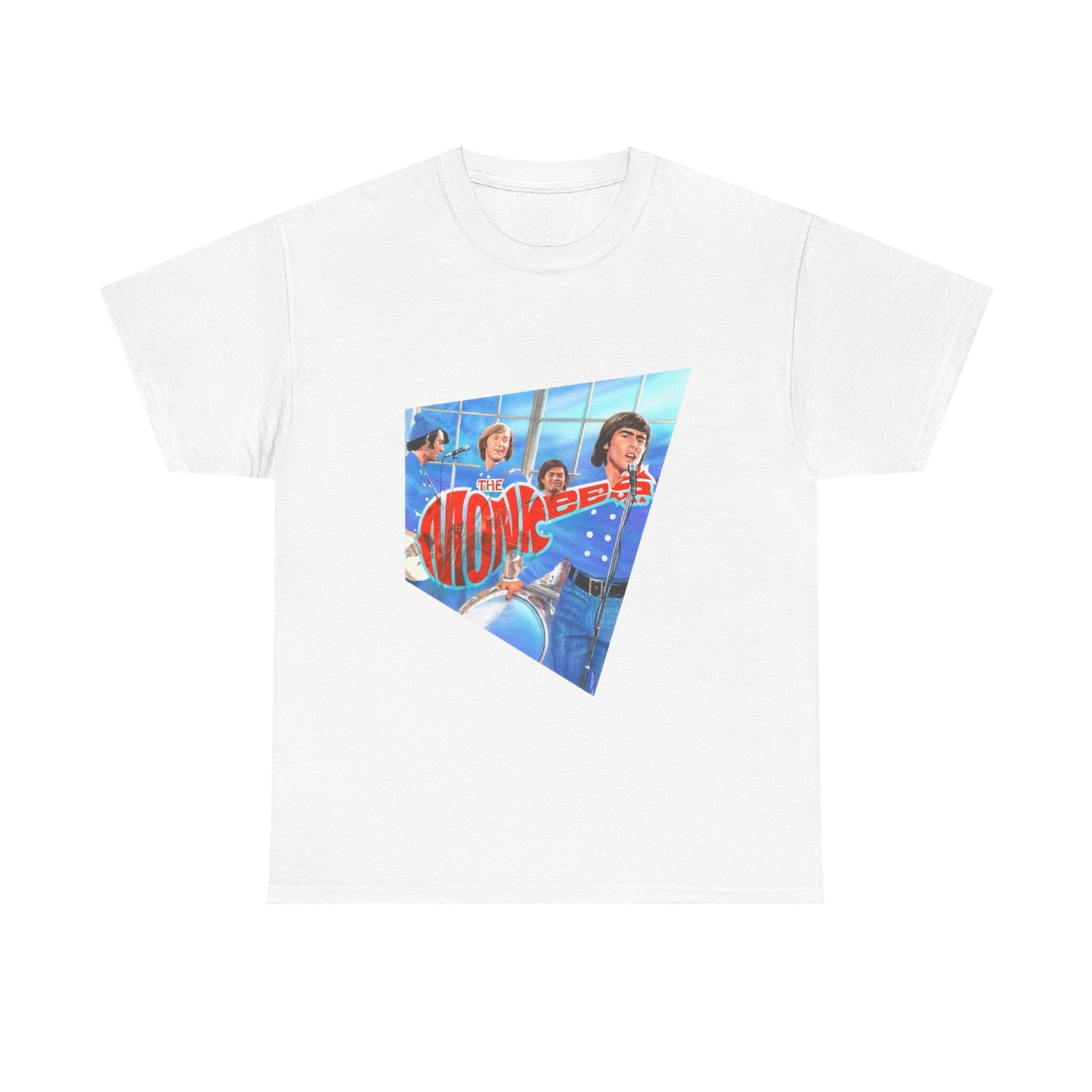 The Monkees Tshirt Vintage Poster Rock Band Retro Unisex Heavy Cotton Tee