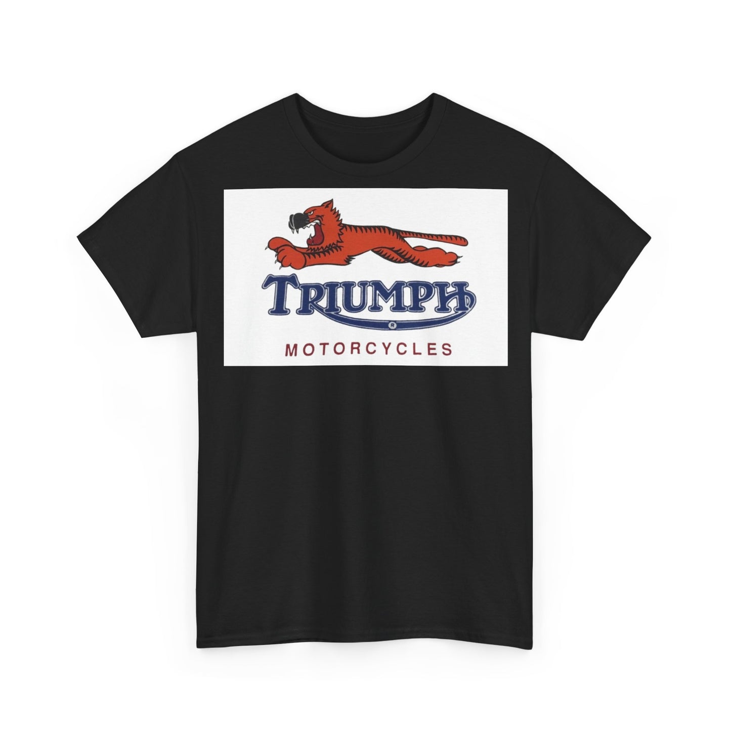 Triumph T-shirt vintage motorcycles nostalgia Tiger Unisex Heavy Cotton Tee