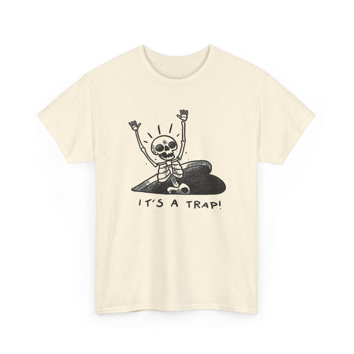 Love Is A Trap Graphic Skeleton It's a Trap T-Shirt Men's Tee