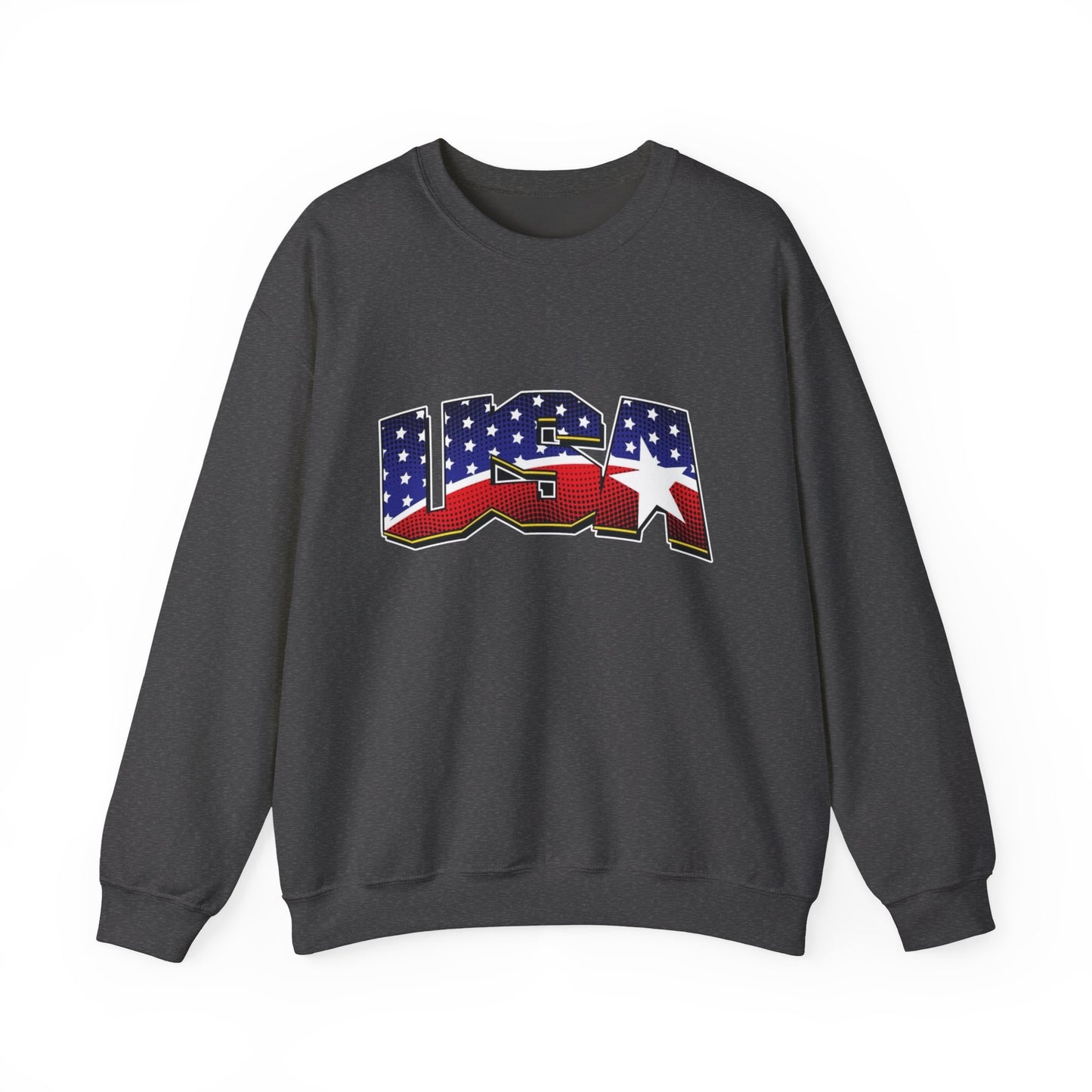 USA American Flag Sweater NEW Unisex Heavy Blend™ Crewneck Sweatshirt