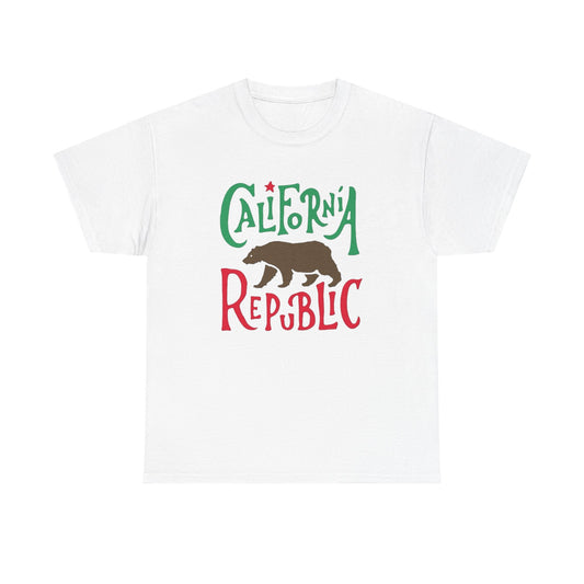 California Republic Graphic T Shirt NEW Adult Tee