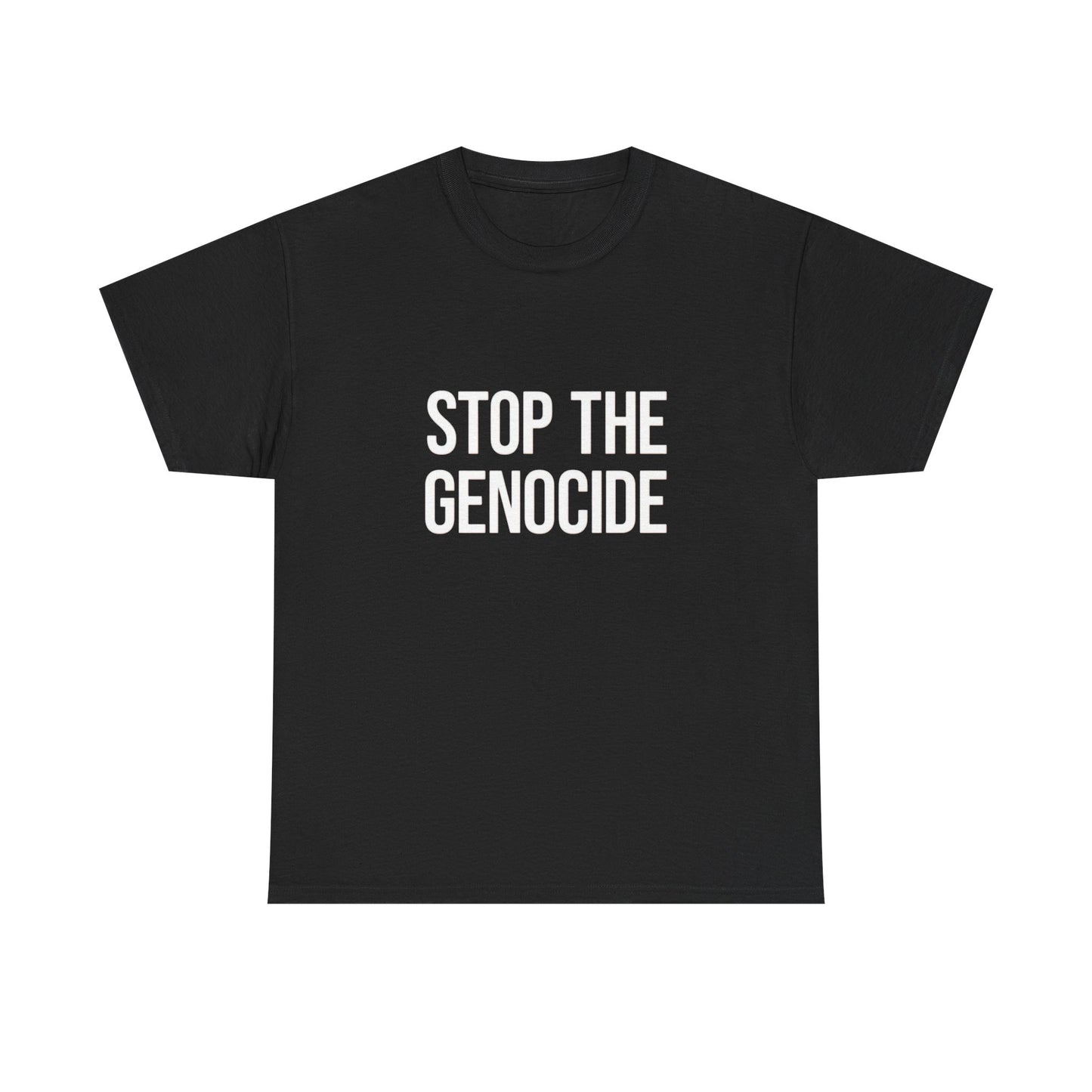 Stop The Genocide Graphic T Shirt Unisex Heavy Cotton Tee NEW