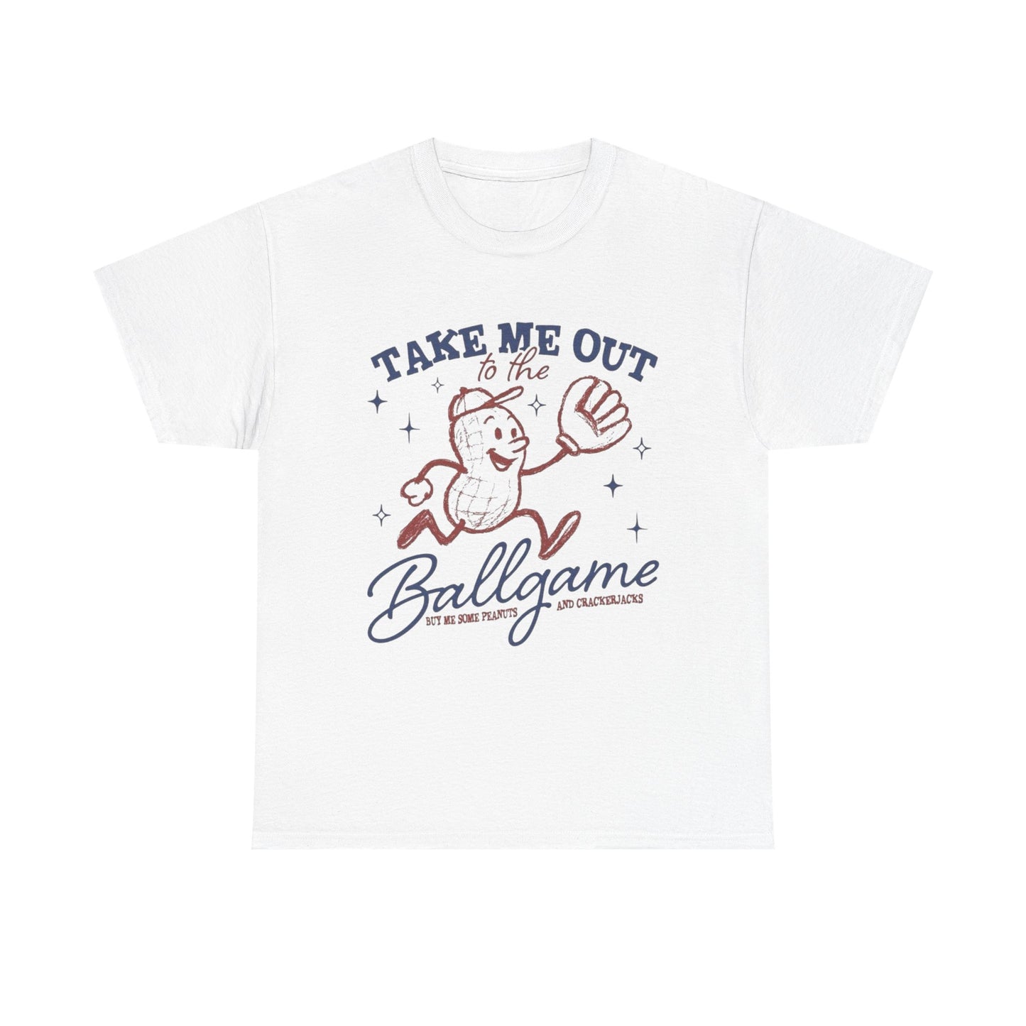 Take Me Out To The Ballgame Graphic T Shirt NEW Unisex Heavy Cotton Tee