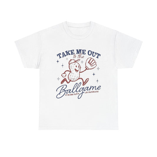 Take Me Out To The Ballgame Graphic T Shirt NEW Unisex Heavy Cotton Tee