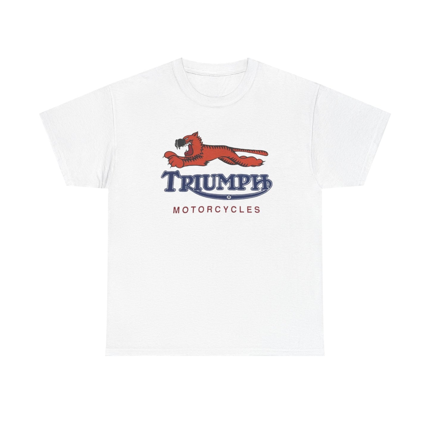 Triumph T-shirt vintage motorcycles nostalgia Tiger Unisex Heavy Cotton Tee