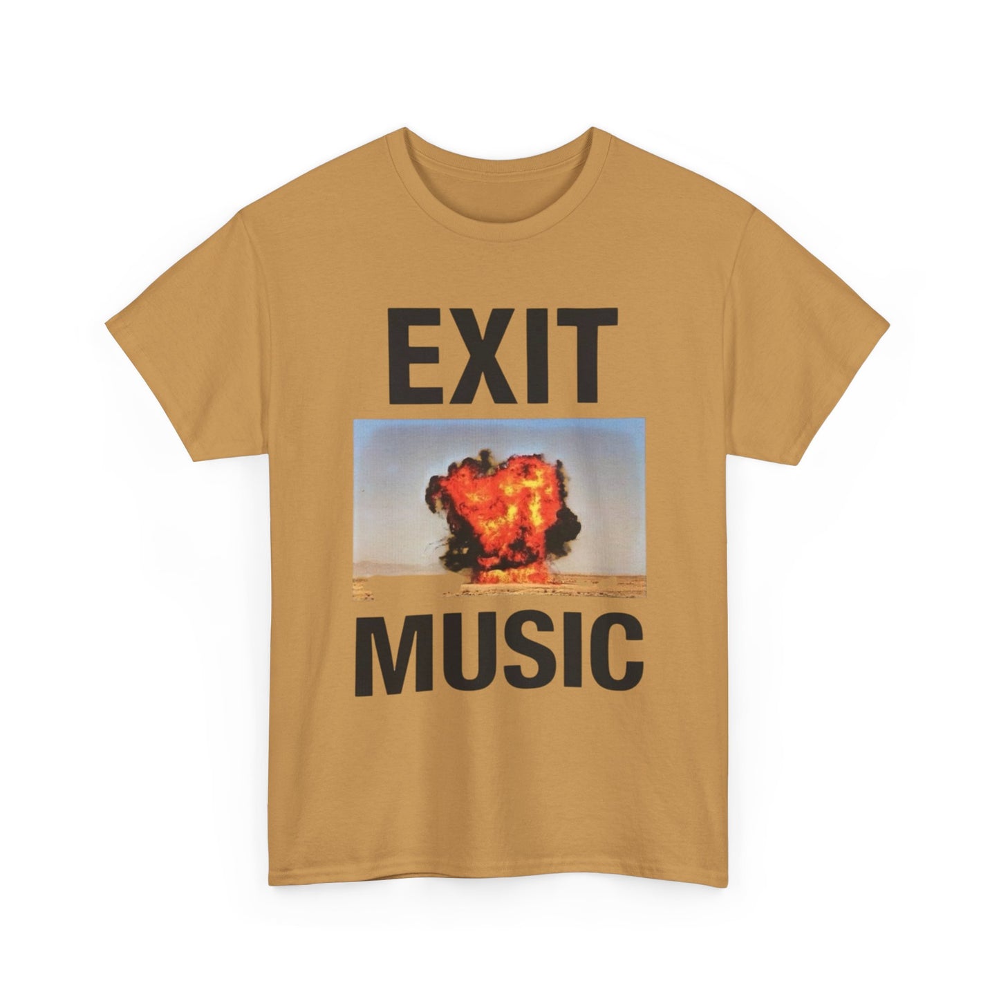 Exit Music Graphic T Shirt Unisex Heavy Cotton Tee Gift New