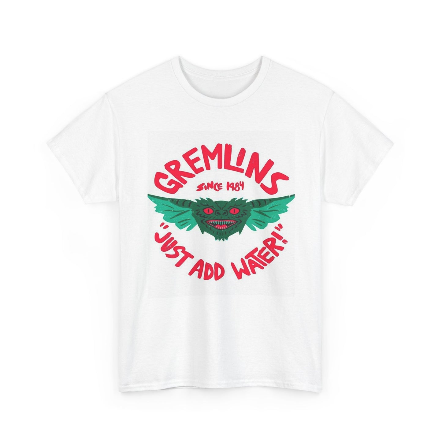 Gremlins Just Add Water Graphic T Shirt Funny Vintage Unisex Heavy Cotton Tee