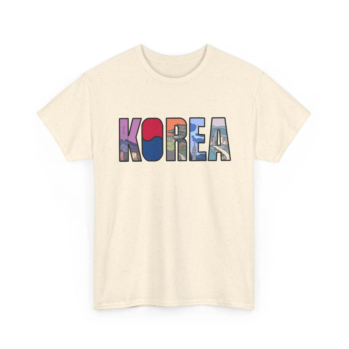Korea Graphic T Shirt Men's Korean Heavy Cotton Tee