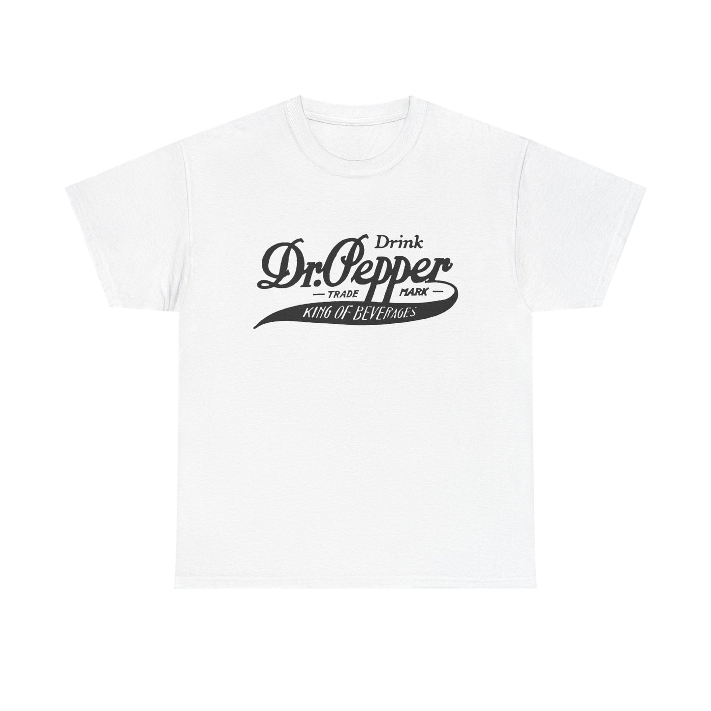 Dr Pepper Tshirt Retro Soda Pop Logo Vintage Beverage Unisex Heavy Cotton Tee