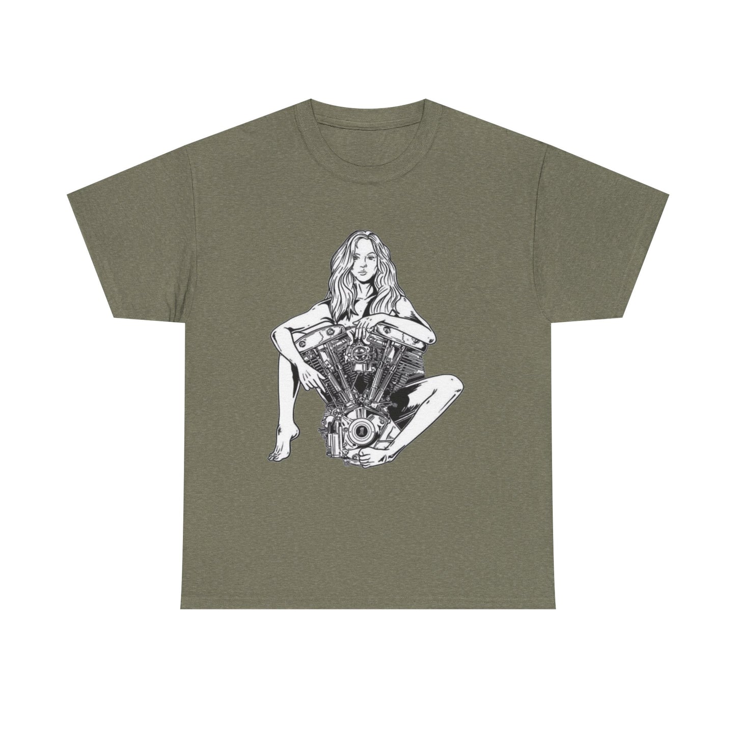 V Twin Motorcycle Model Graphic T Shirt NEW Unisex Heavy Cotton Tee