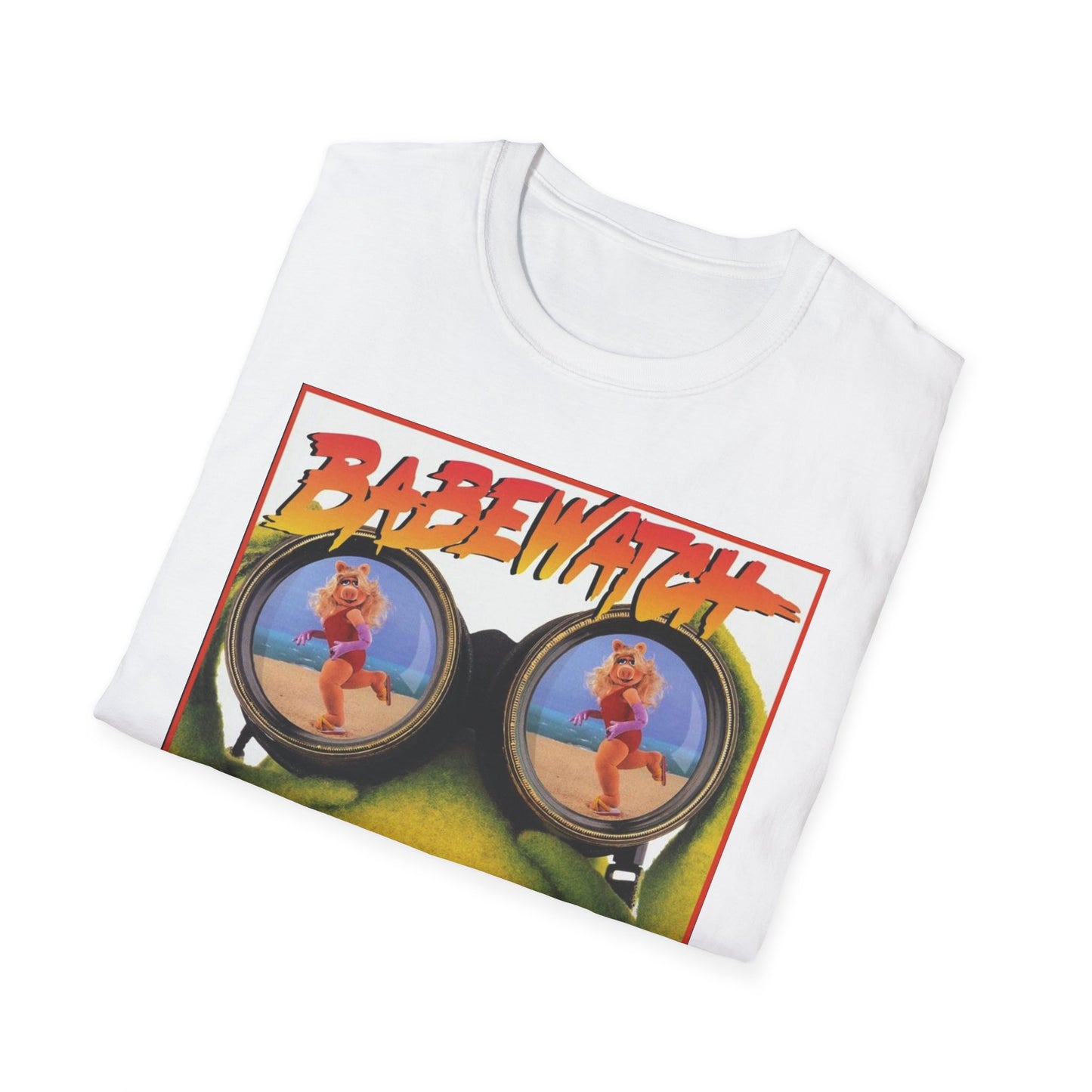 Babewatch vintage graphic T Shirt Cartoon Unisex Softstyle T-Shirt