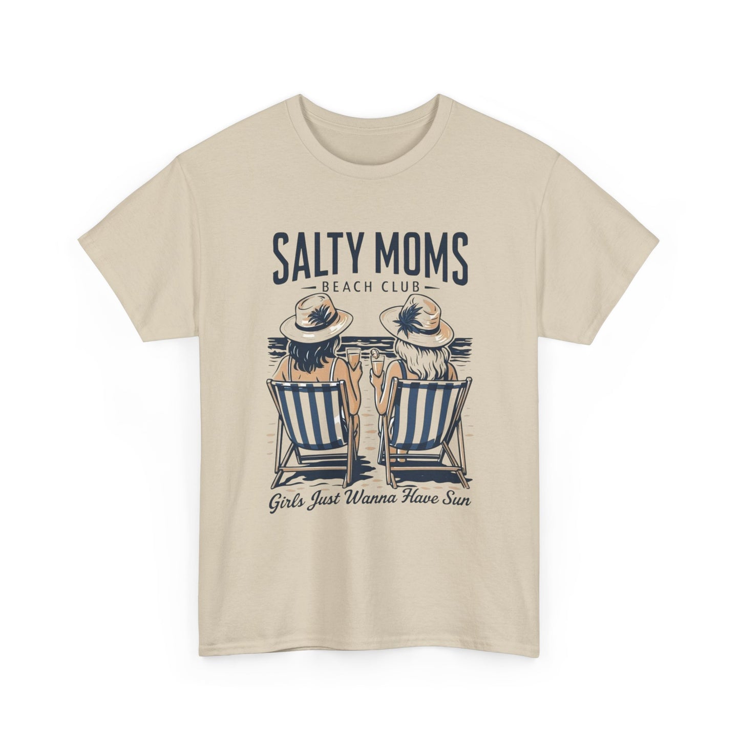 Salty Moms Beach Club Graphic T Shirt NEW ADULT