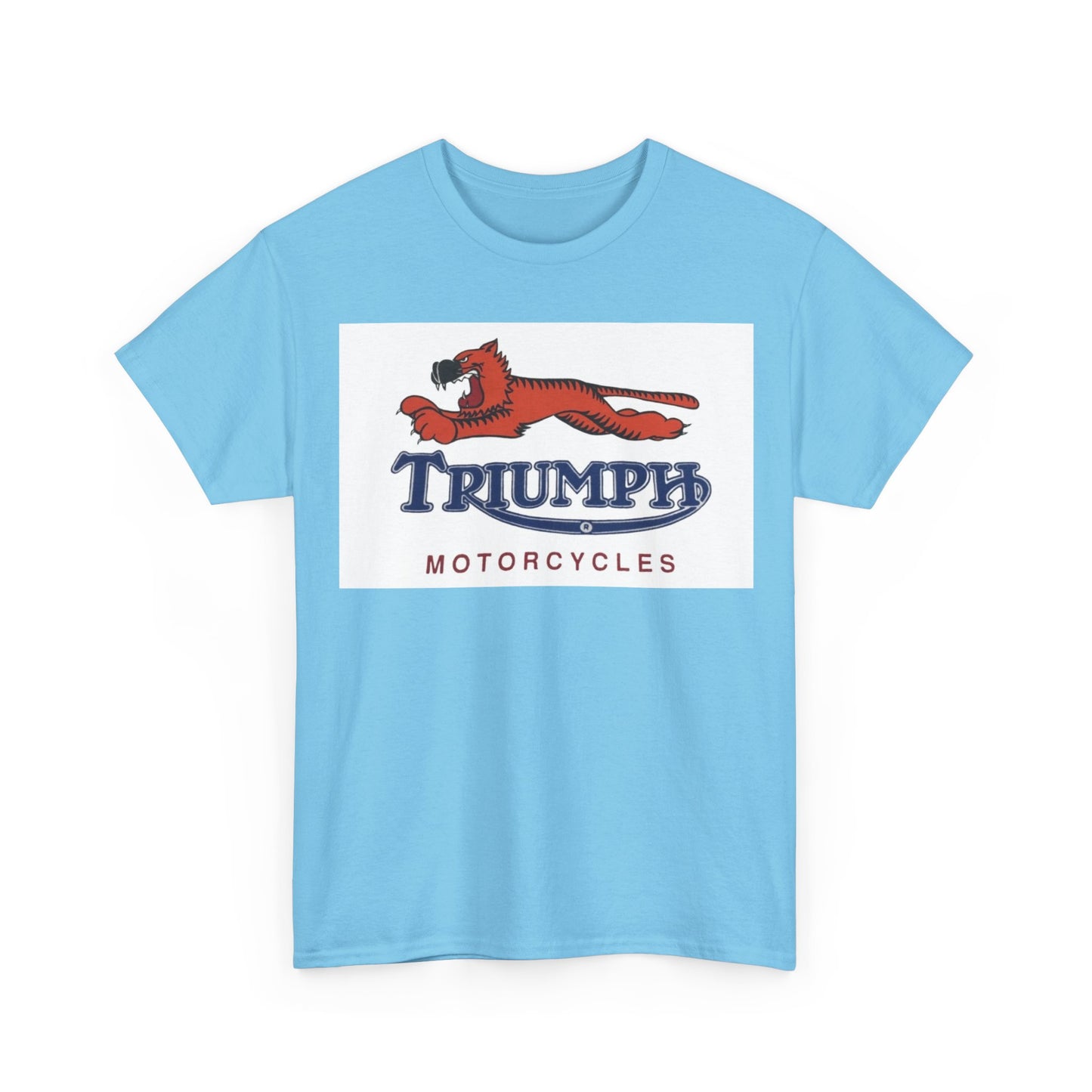 Triumph T-shirt vintage motorcycles nostalgia Tiger Unisex Heavy Cotton Tee