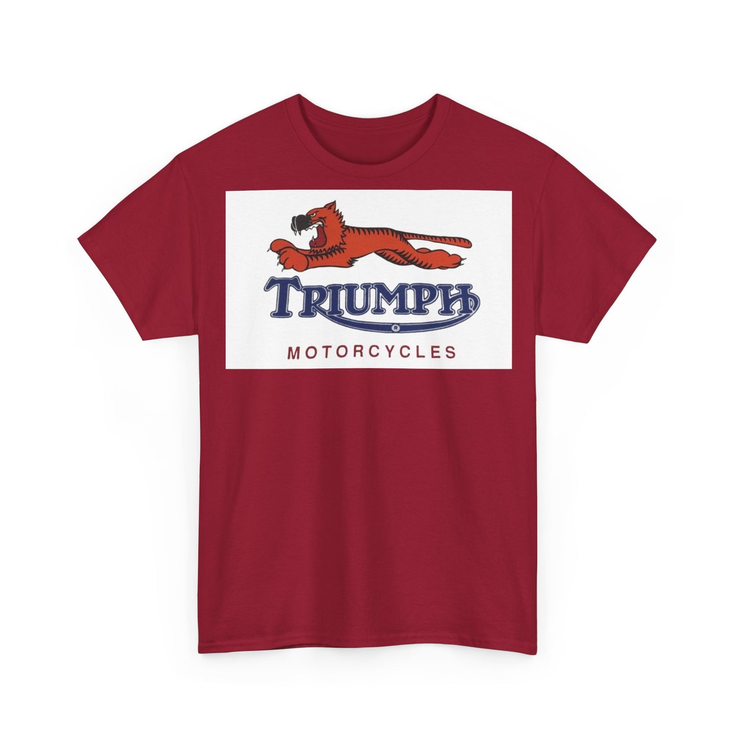 Triumph T-shirt vintage motorcycles nostalgia Tiger Unisex Heavy Cotton Tee