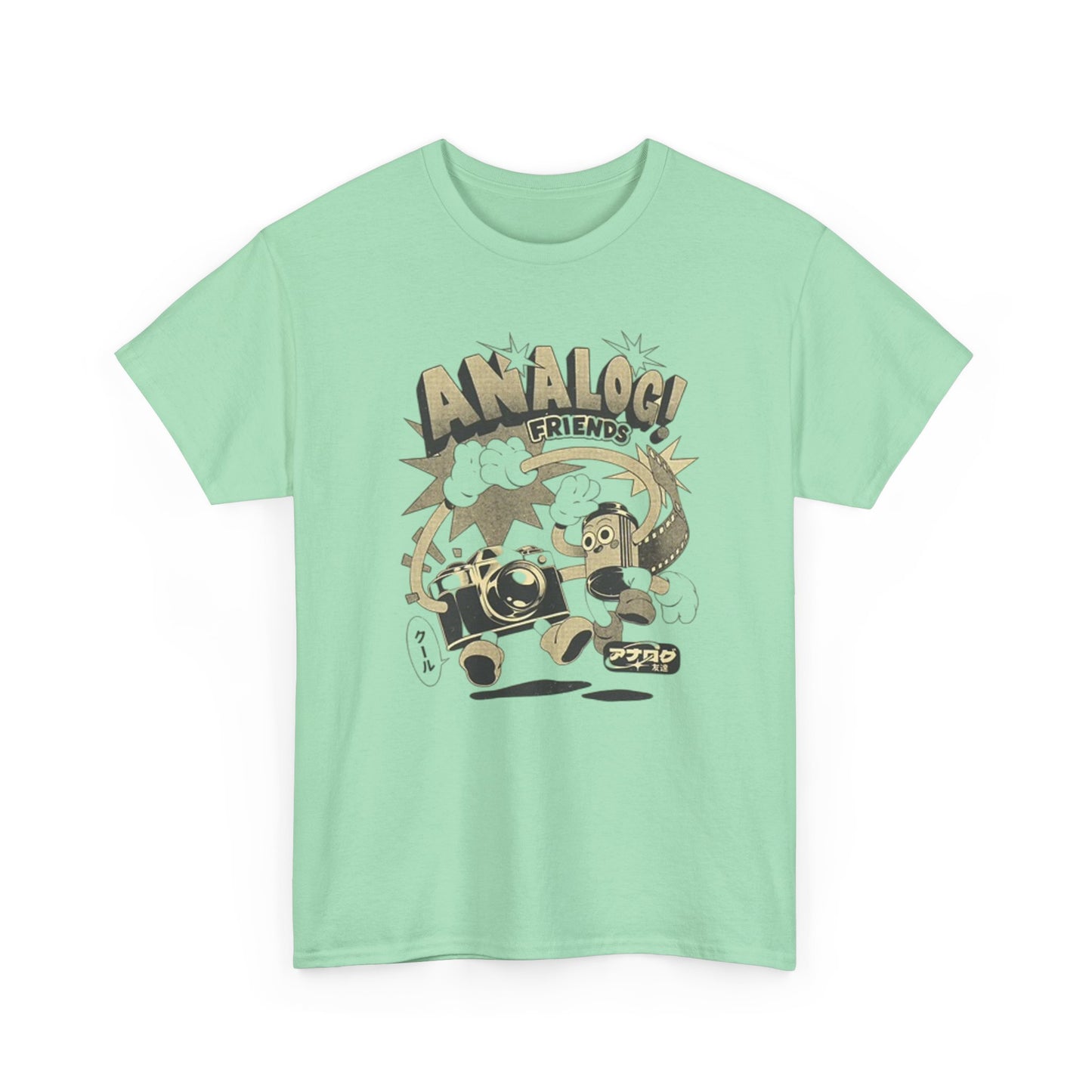 Analog Friends T Shirt Retro Photo Unisex Heavy Cotton Tee