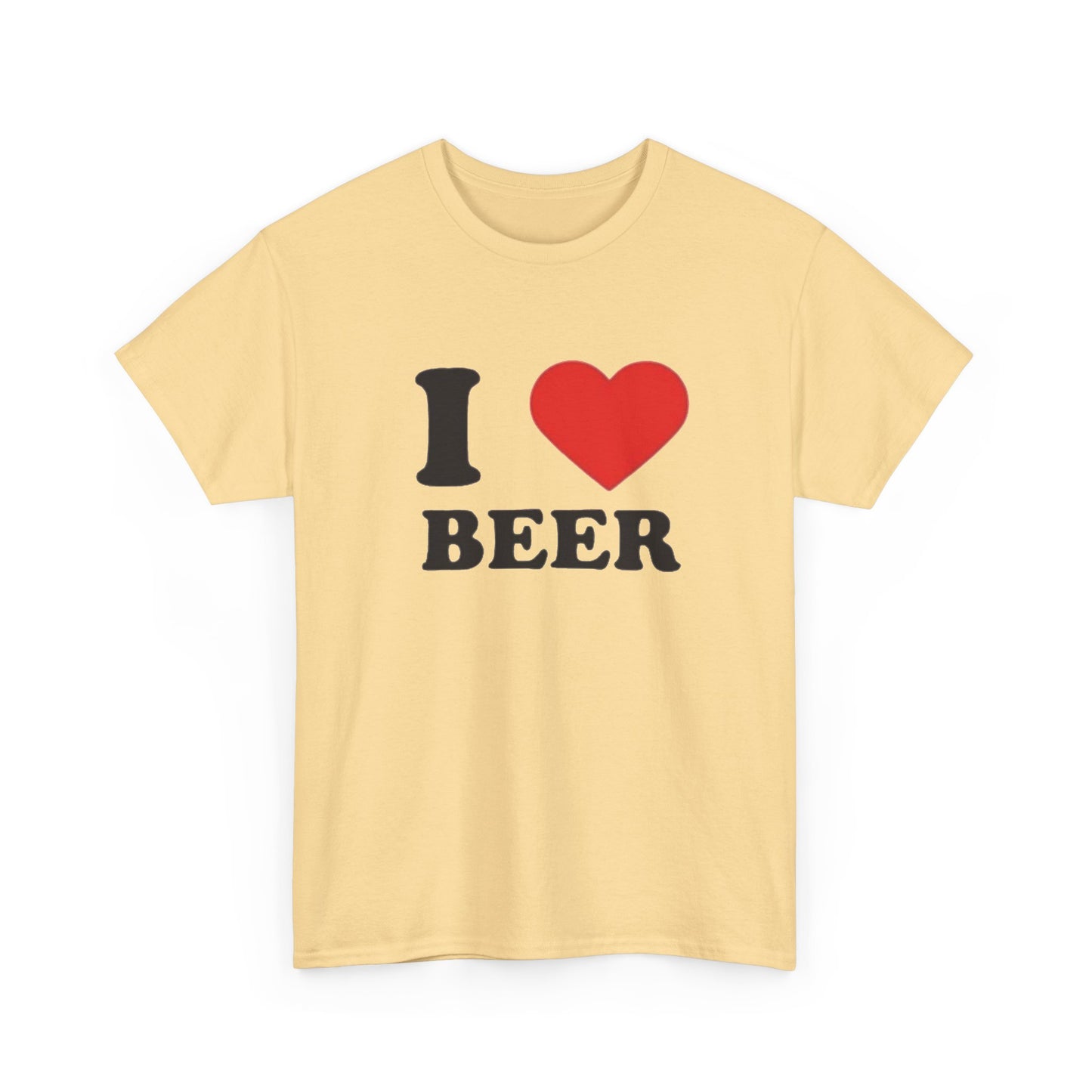 I Love Beer Graphic T Shirt NEW Unisex Heavy Cotton Tee