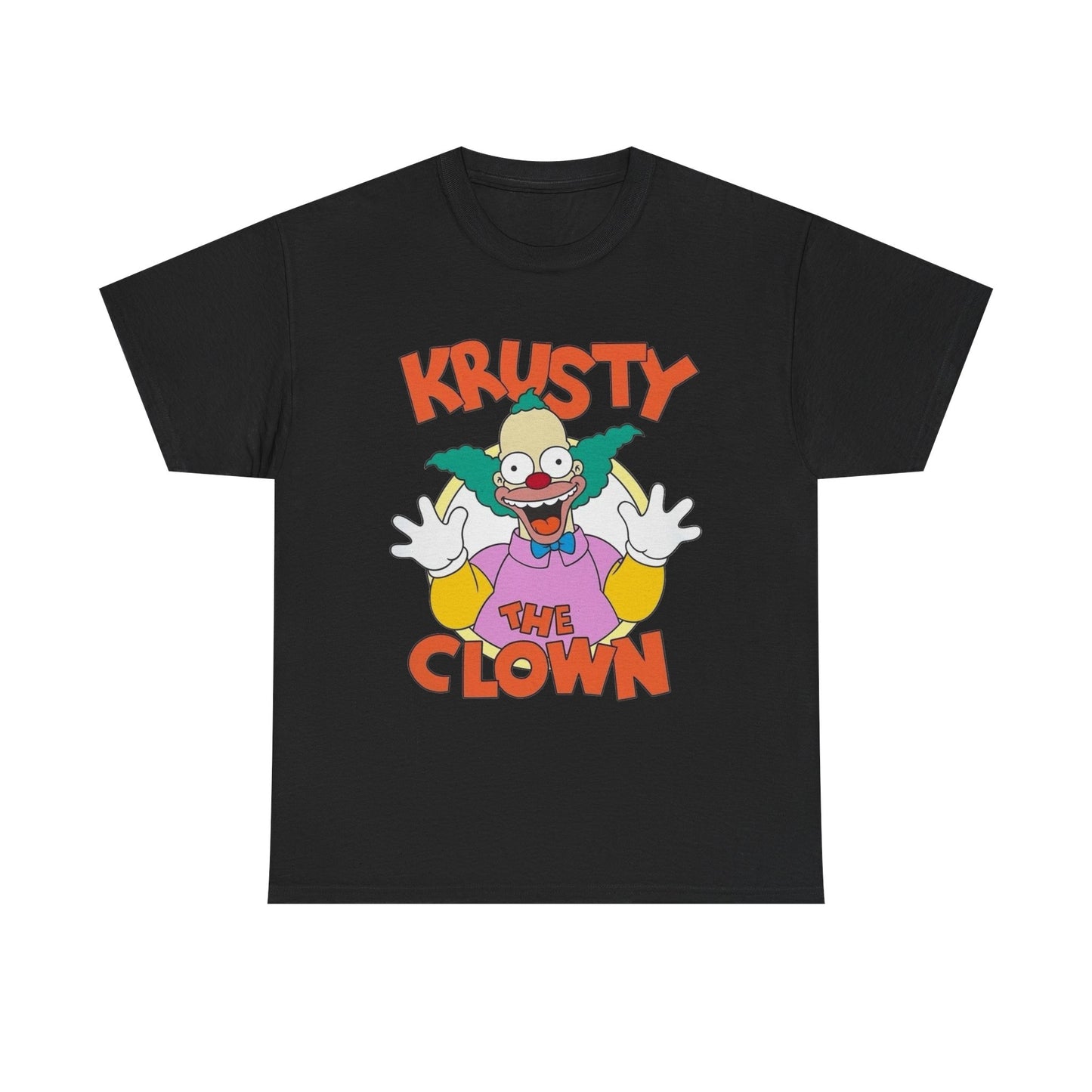 Krusty The Clown Graphic T Shirt NEW Vintage Unisex Heavy Cotton Tee
