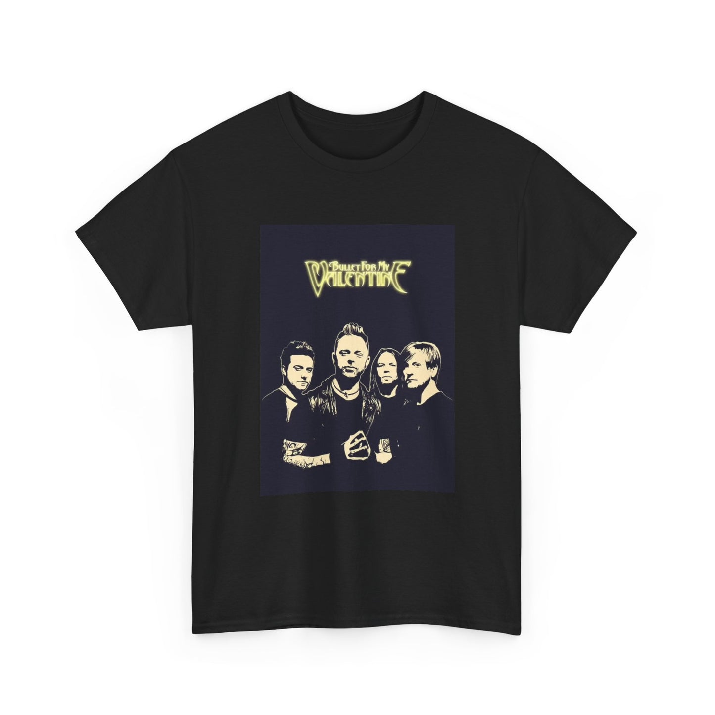 Bullet for my valentine T-shirt retro graphic metal rock Unisex Heavy Cotton Tee