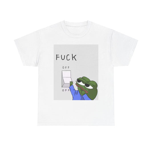 Frog Meme Graphic T Shirt Jokes Unisex Heavy Cotton Tee