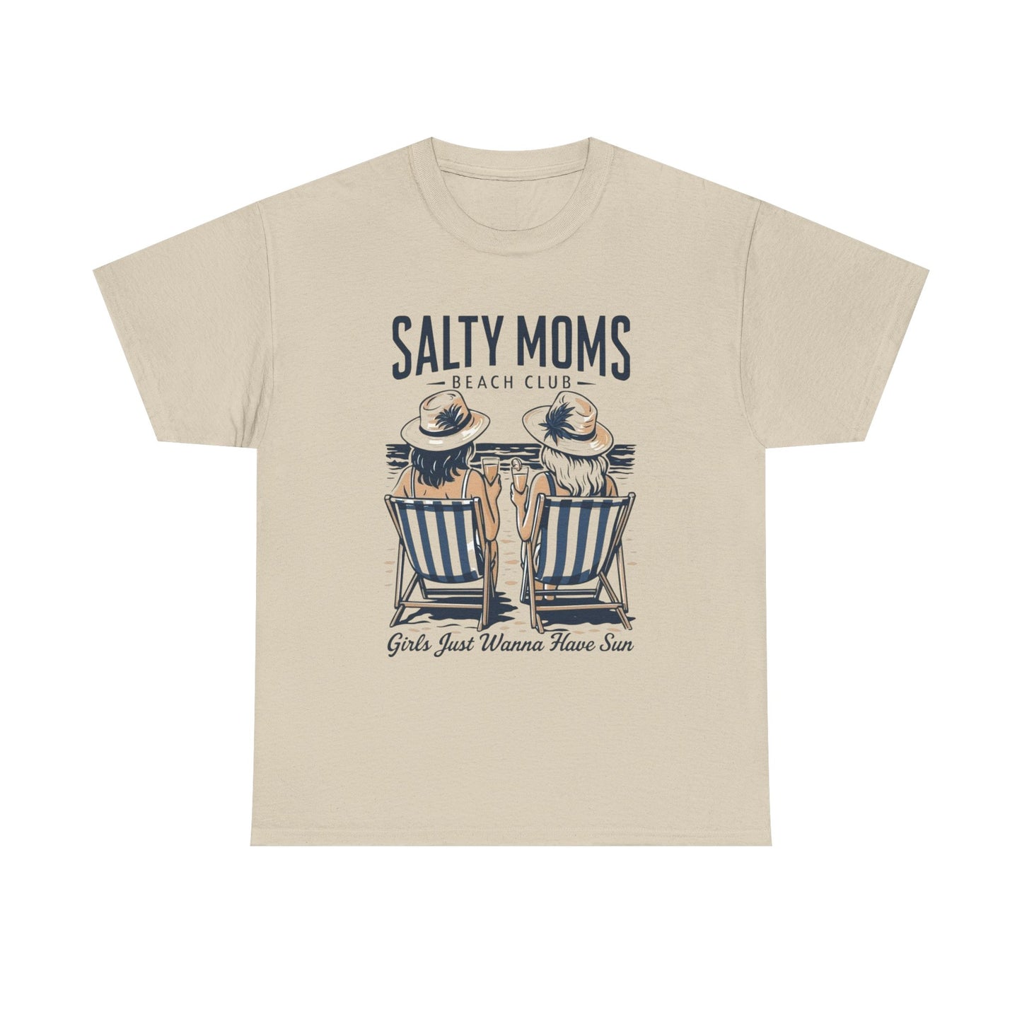Salty Moms Beach Club Graphic T Shirt NEW ADULT