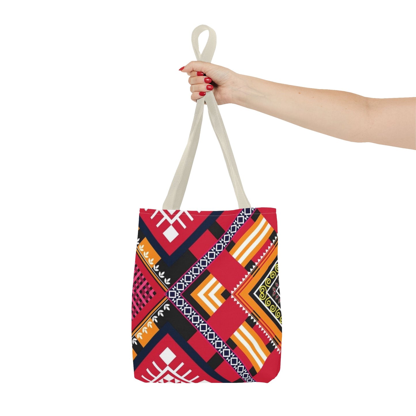 BRAND NEW WESTERN PRINT Multi Color TOTE BAG Fast Shipping (AOP) red