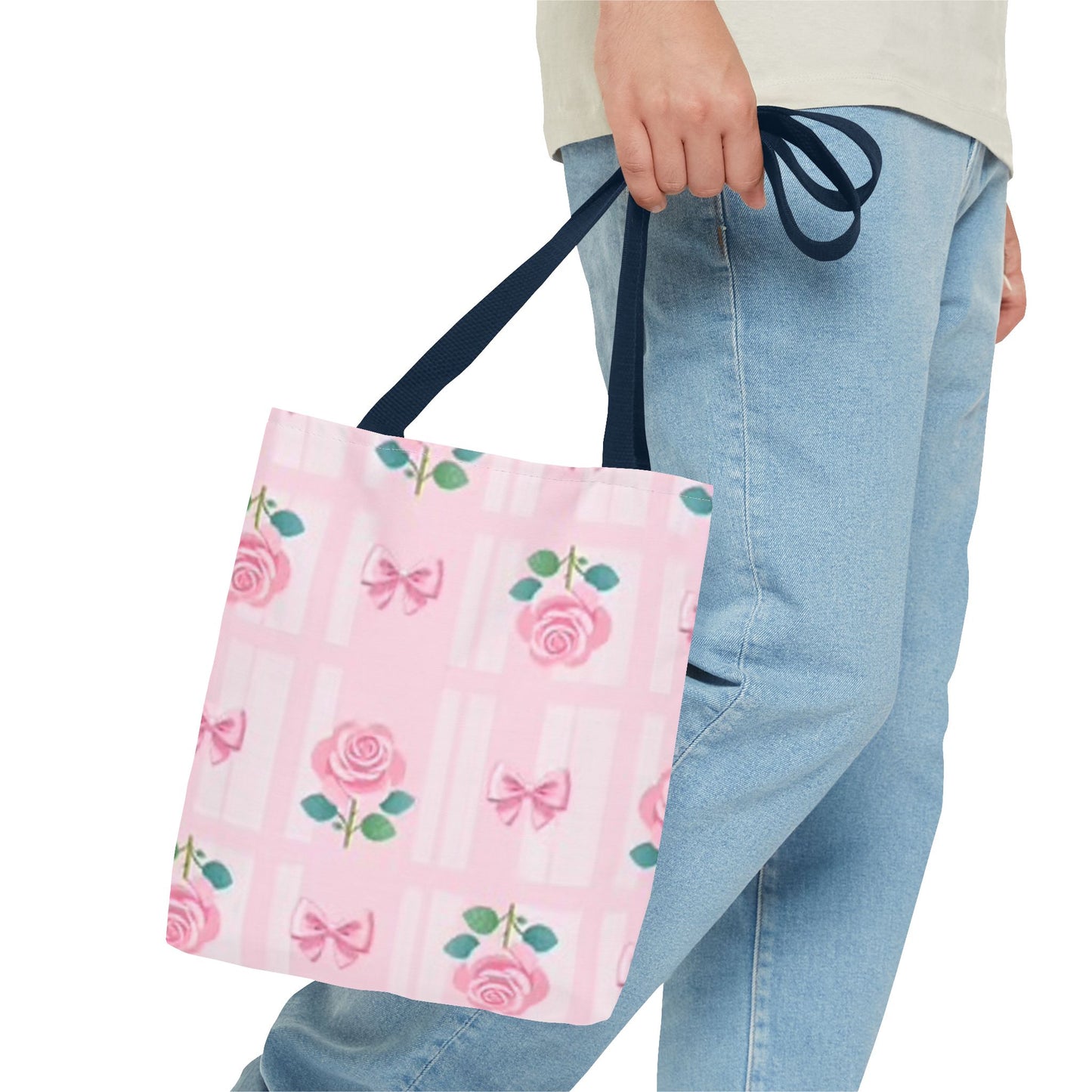 Pink Roses And Bows CUTE BRAND NEW Tote Bag (AOP)
