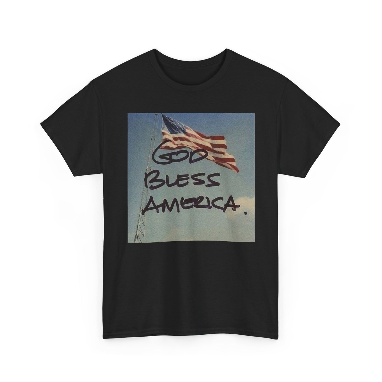 God Bless America Graphic T Shirt Unisex Heavy Cotton Tee