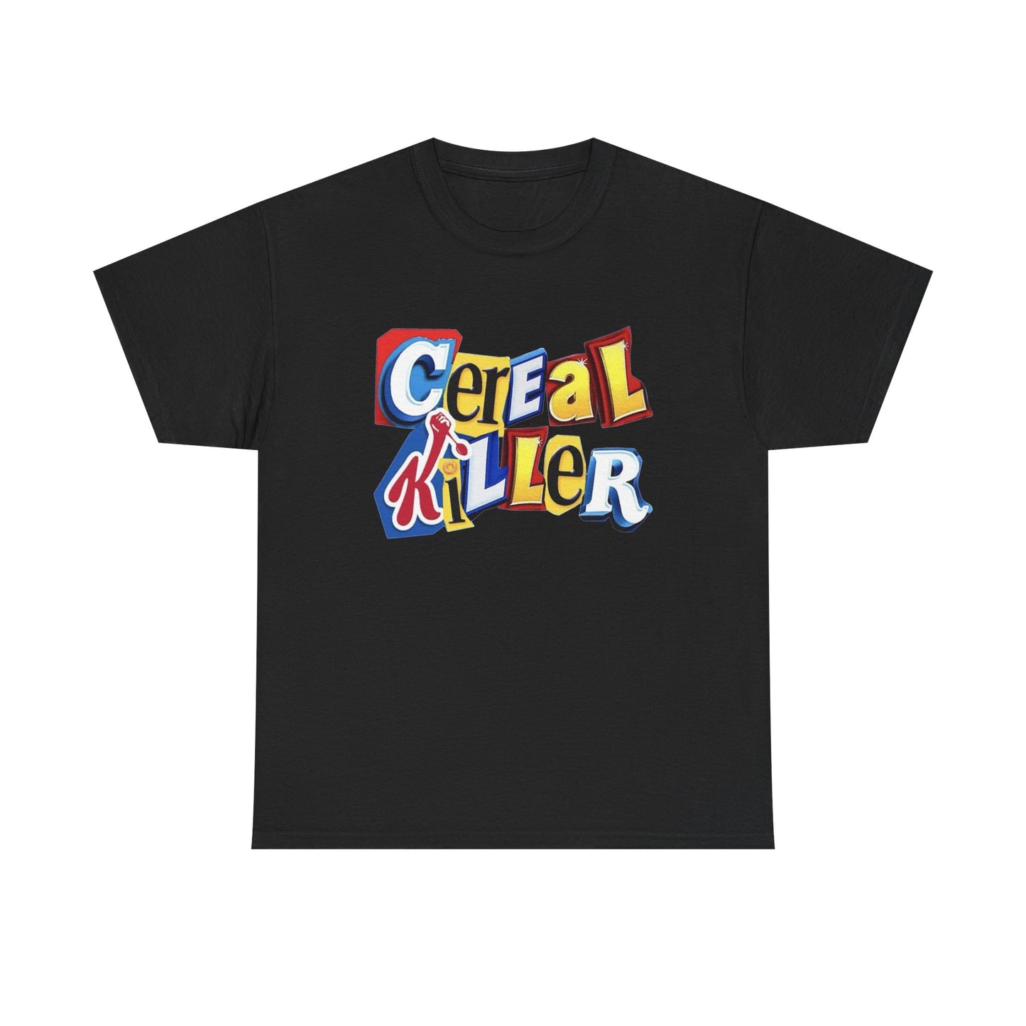 Cereal Killer Funny Graphic T Shirt NEW Adult Regular Sizing Tee