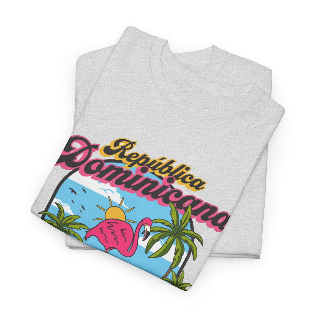 Dominican Republic T-Shirt Retro Graphic Men's Heavy Cotton Tee