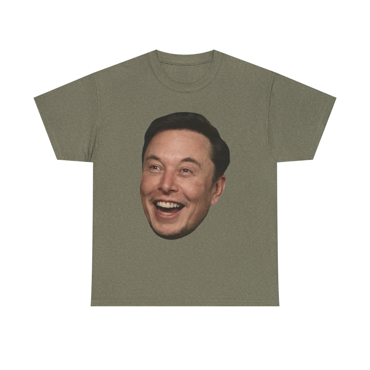 Elon Musk Graphic T Shirt Big Head Funny Poster Tesla Unisex Heavy Cotton Tee