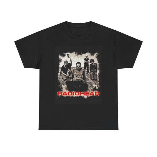 Radiohead Graphic T Shirt Vintage Rock Band Merch Unisex Heavy Cotton Tee