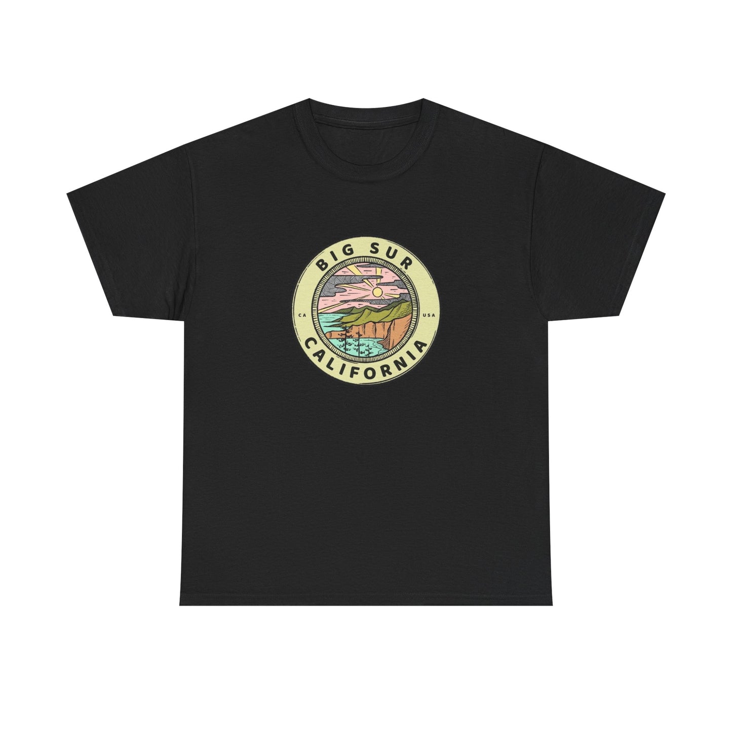 Big Sur California Graphic T Shirt NEW Adult Tee