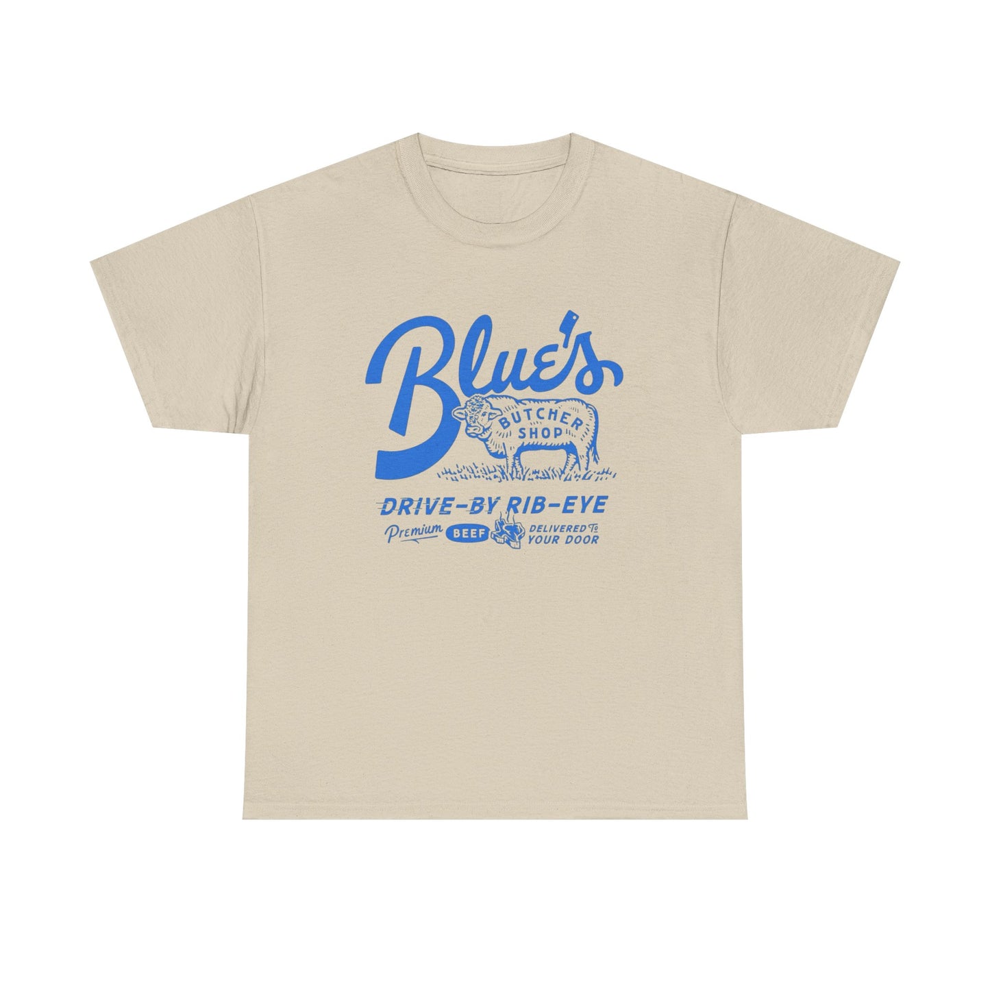 Vintage Butcher Shop Beef Graphic T Shirt NEW ADULT TEE Cotton