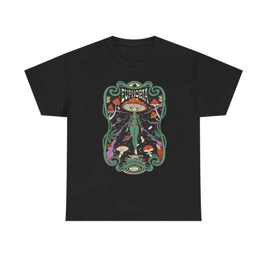 Euphoria Trippy Vibes Graphic T Shirt NEW Unisex Heavy Cotton Tee