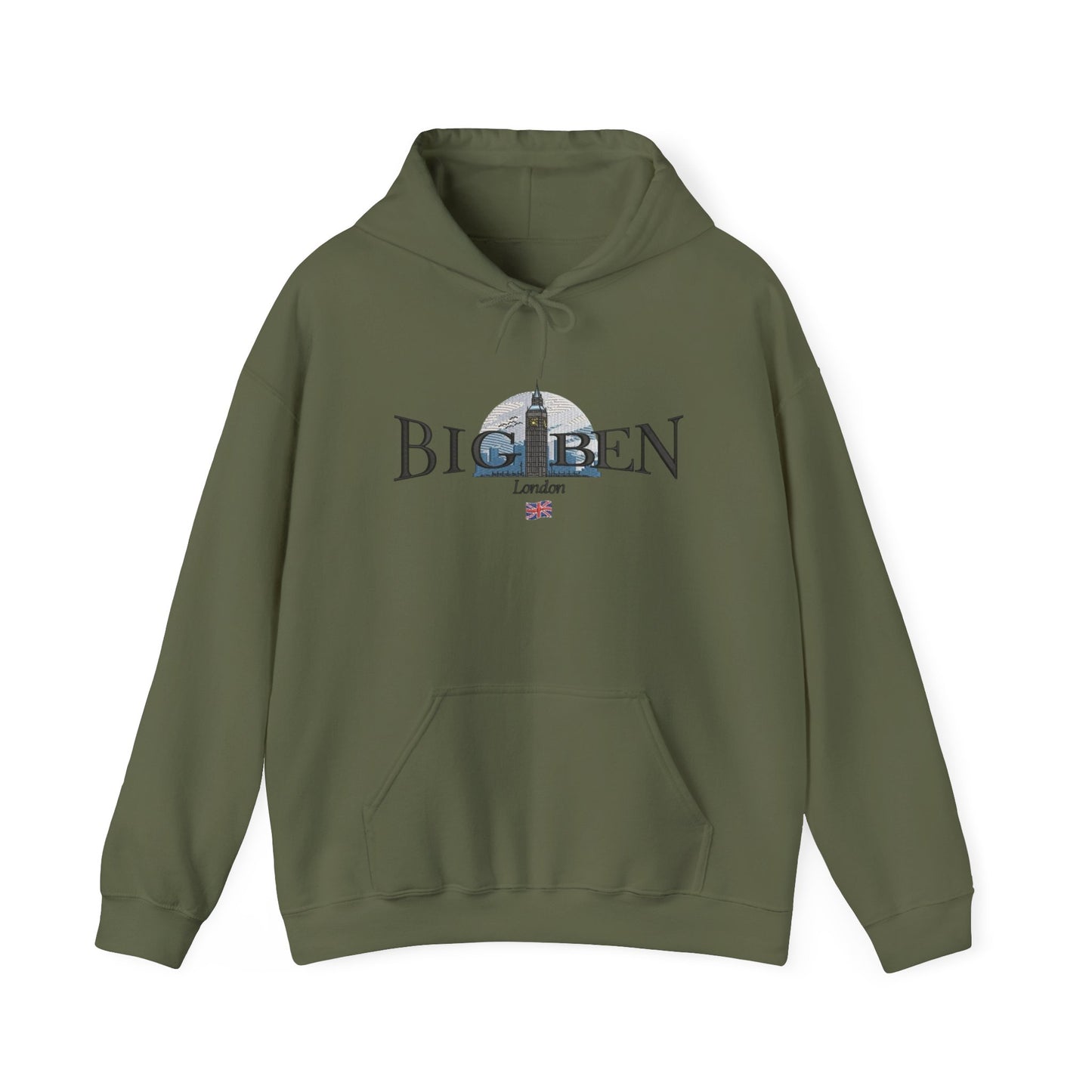 Big Ben London Graphic Hoodie Heavy Blend Sweatshirt NEW