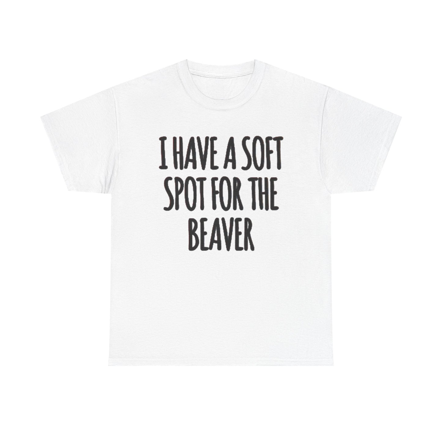 Soft Spot For The Beaver T Shirt Funny Sex Graphic Jokes Unisex Heavy Cotton Tee