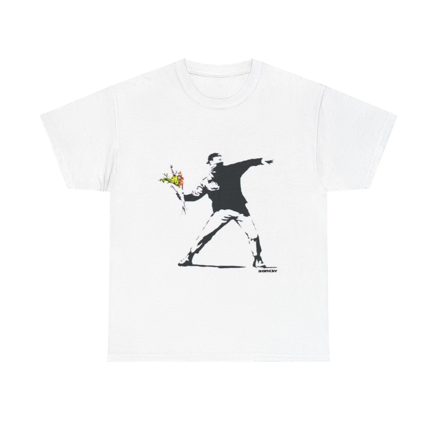 Banksey T Shirt Vintage Art Painting New York Unisex Heavy Cotton Tee