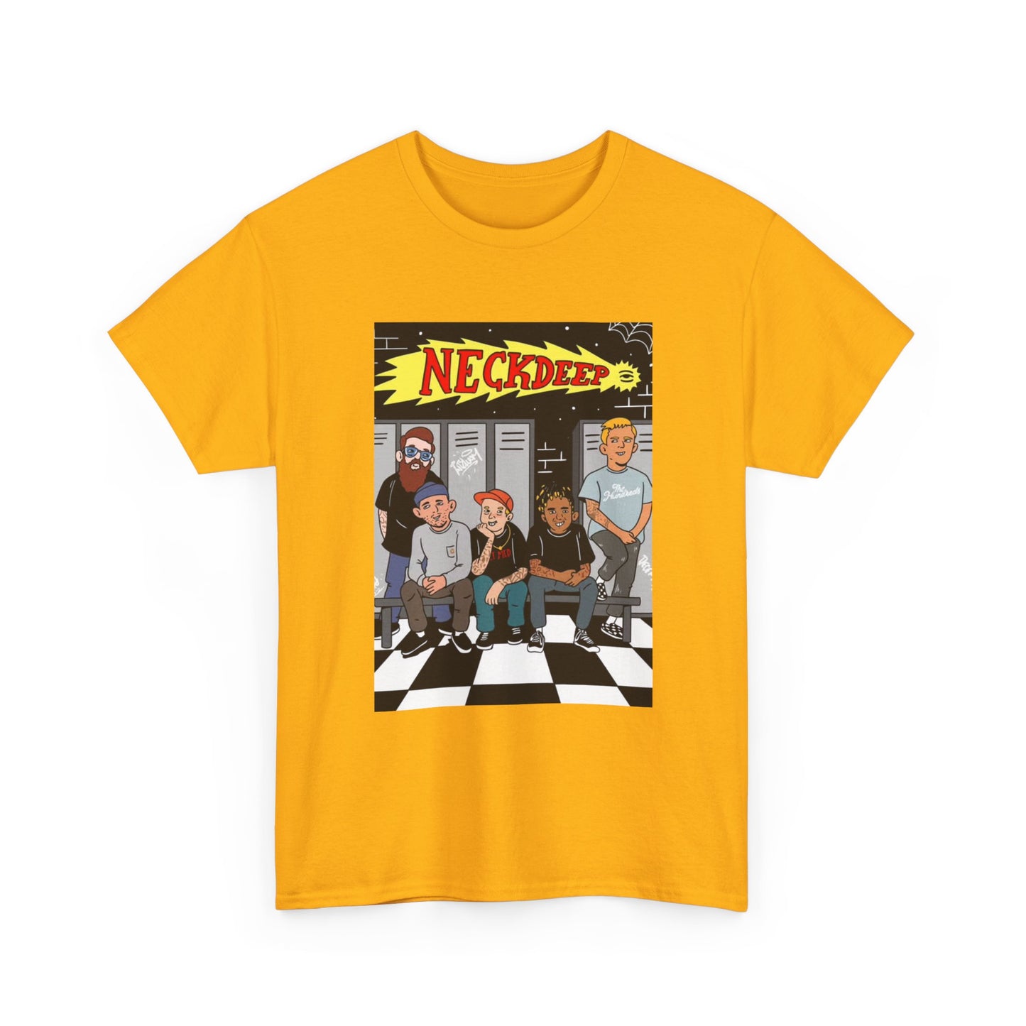 Neck Deep Tshirt Punk Rock UK retro Album art Unisex Heavy Cotton Tee