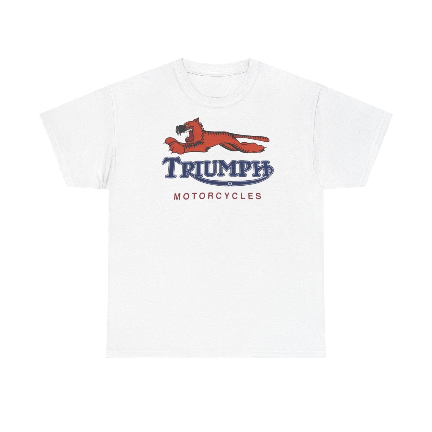 Triumph T-shirt vintage motorcycles nostalgia Tiger Unisex Heavy Cotton Tee