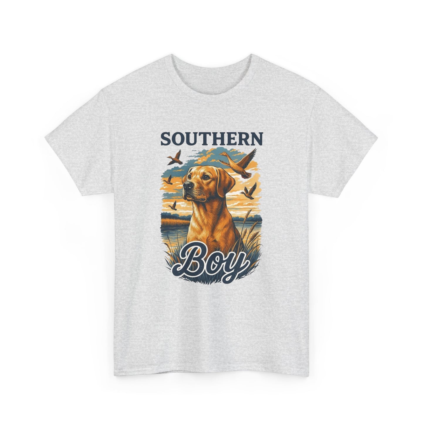 Southern Boy Hunting Graphic T Shirt Unisex Heavy Cotton Tee