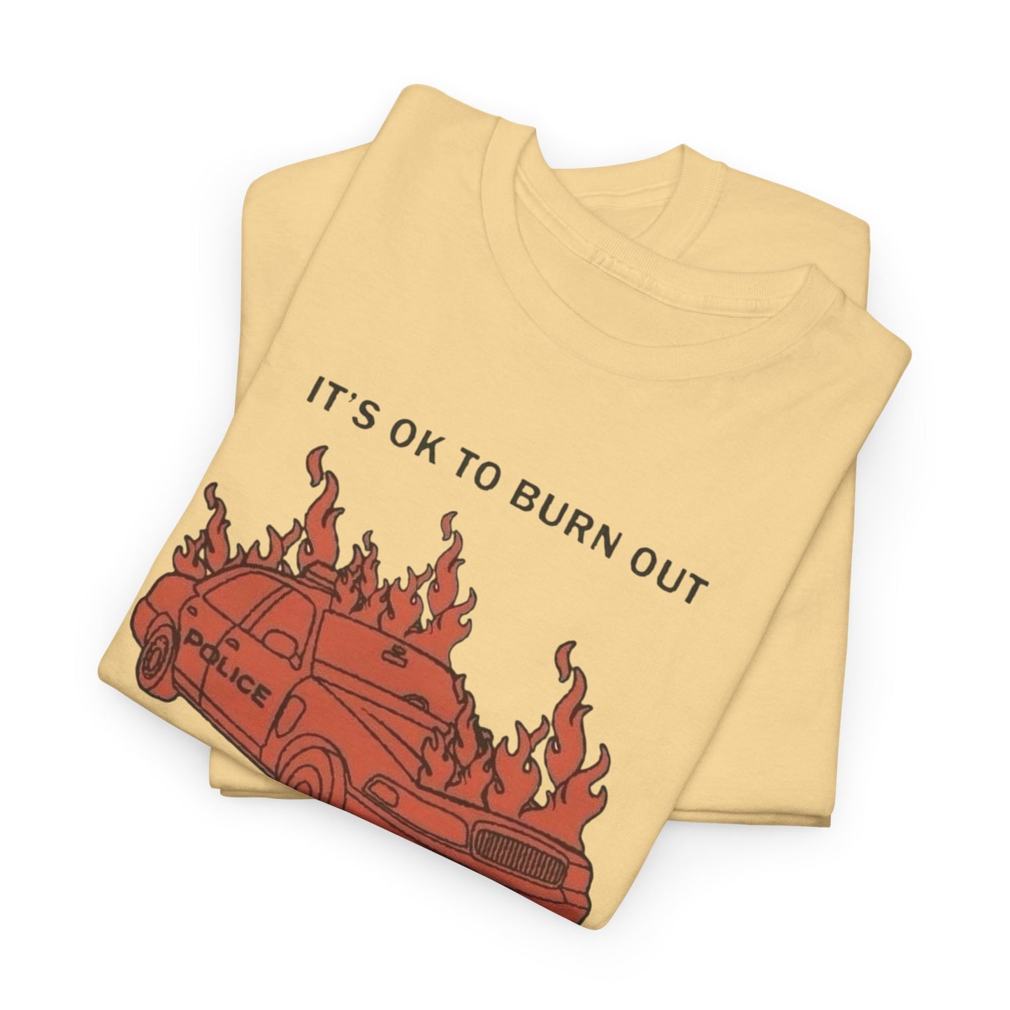 Burn Bright Retro 90's Graphic T Shirt Unisex Heavy Cotton Tee