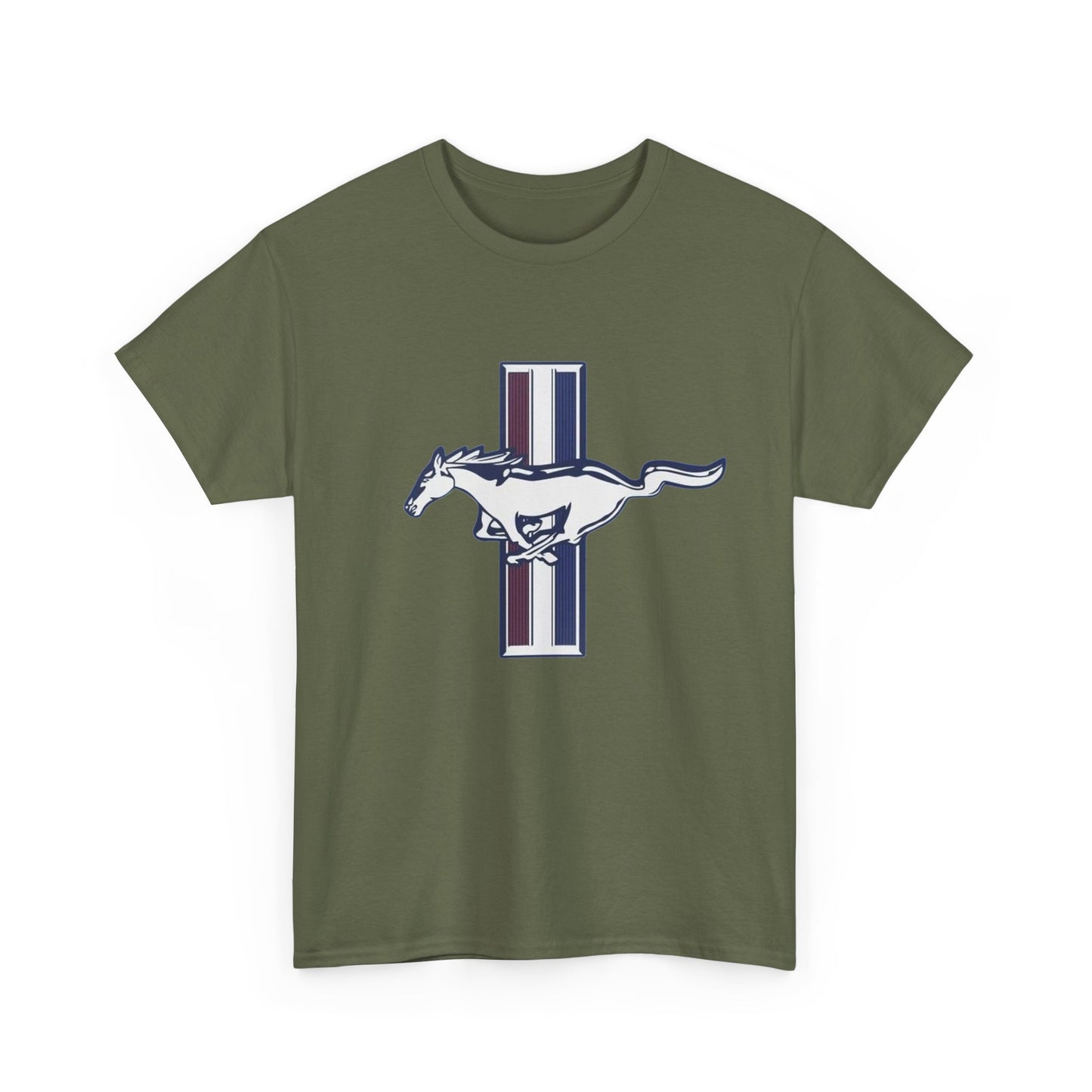 Mustang Muscle Car Graphic T Shirt Vintage Ford Unisex Heavy Cotton Tee