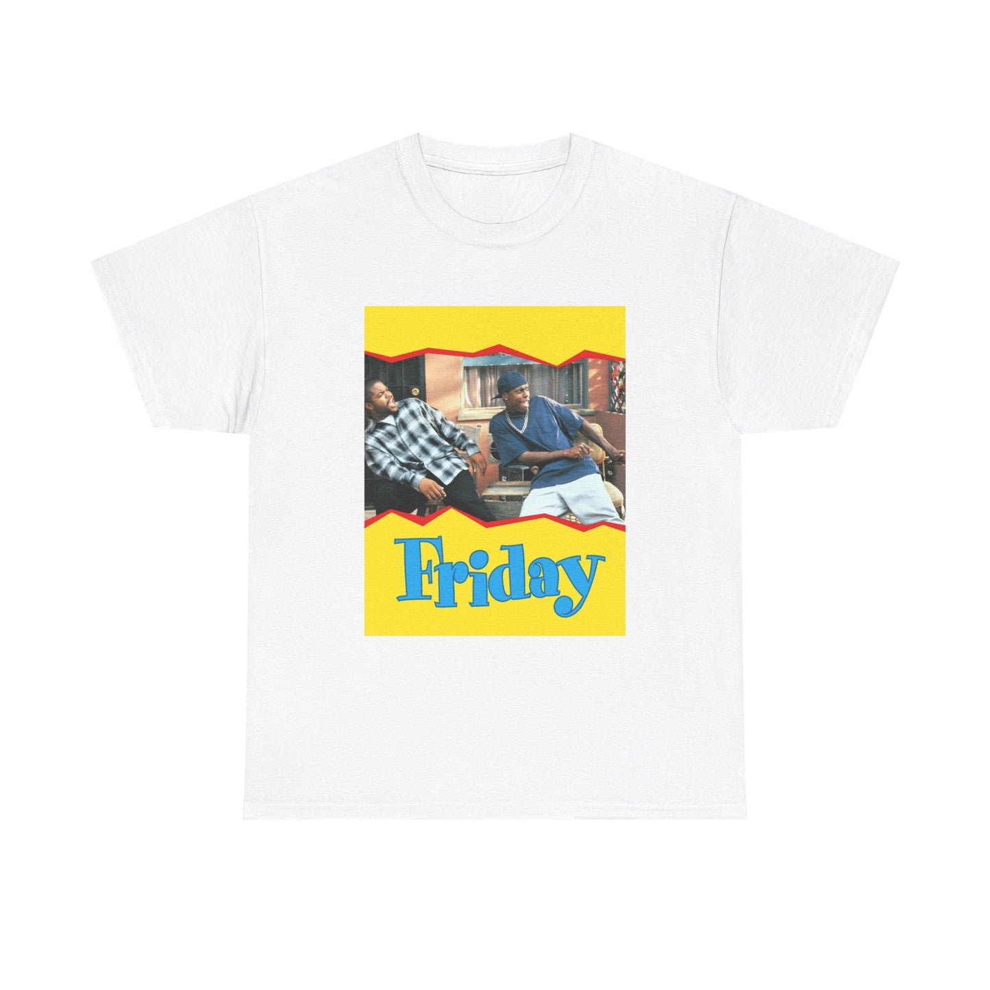 Friday Tshirt Movie Poster Ice Cube Comedy Vintage Retro Unisex Heavy Cotton Tee