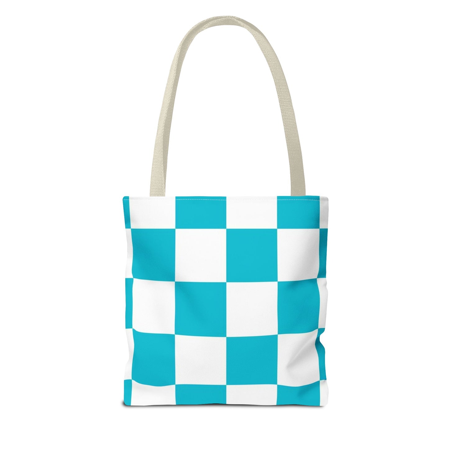 Turquoise Checkered BRAND NEW Purse - Pocketbook - Travel Tote BagTote Bag (AOP)