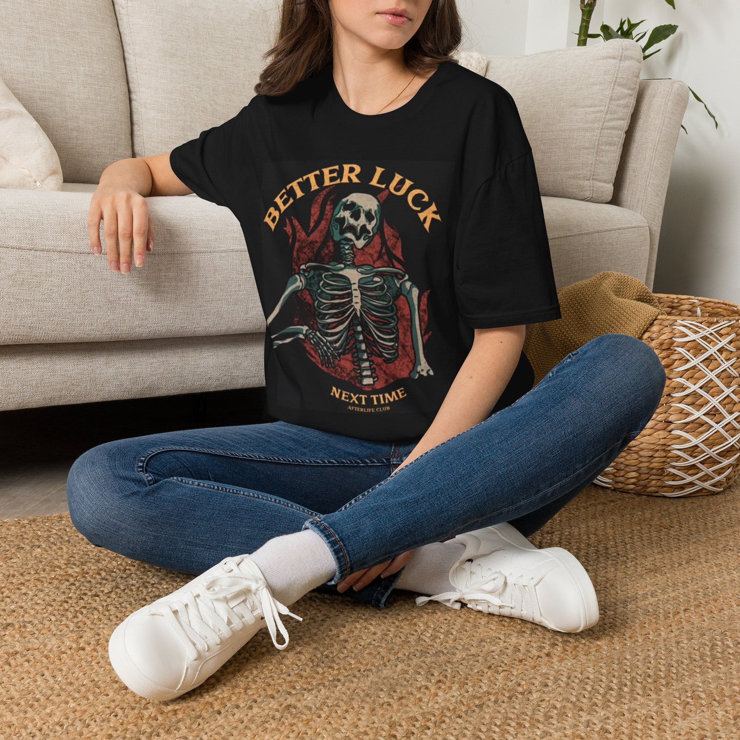 Better Luck Next Time Graphic T Shirt Retro Racing Skull Vintage Softstyle